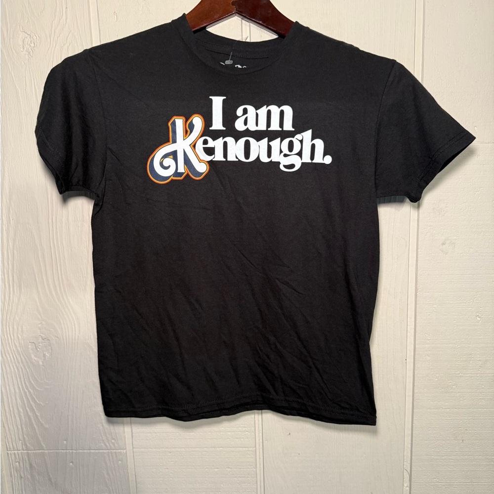 Barbie Movie “I am Kenough” Black Tee Short Sleeve Size XS NWOT